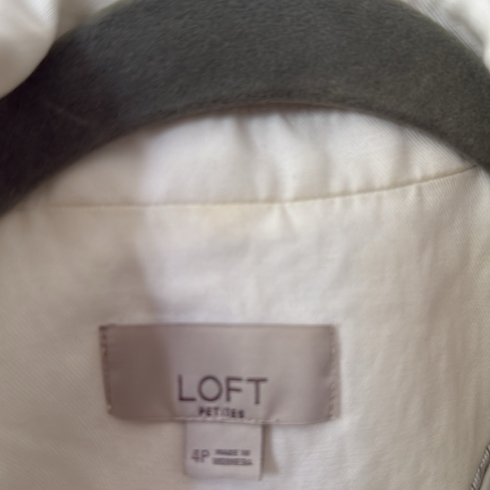 LOFT Classic Cream/white Women's Blazer - Picture 3 of 5